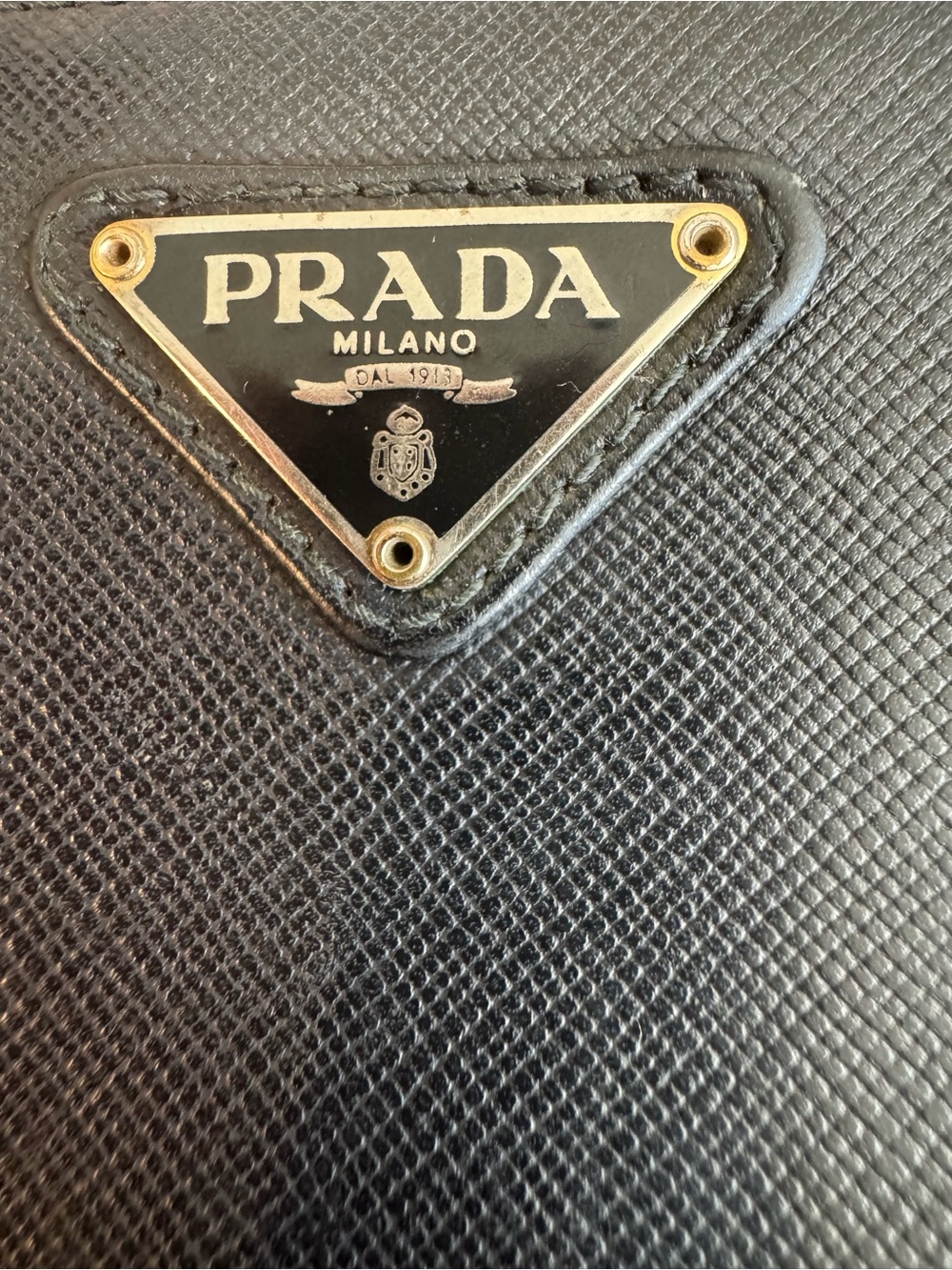 Prada Vintage Black Saffiano Leather Kisslock Bi-Fold Wallet w/COA - Picture 2 of 12